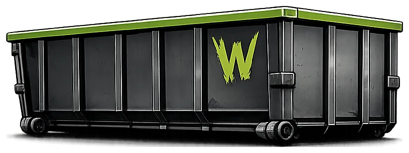Waste Maniacs roll-off dumpster